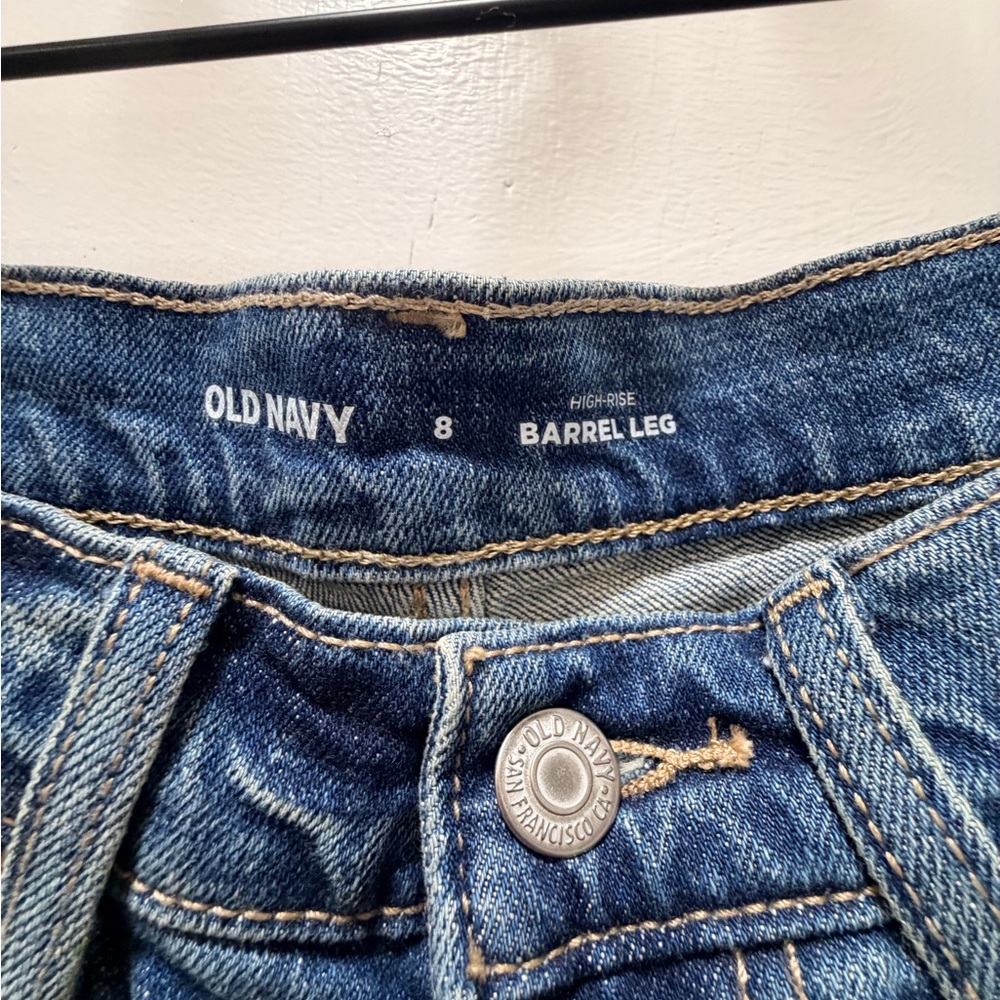 Old Navy Blue Flare & Wide Leg Jeans - Picture 4 of 6